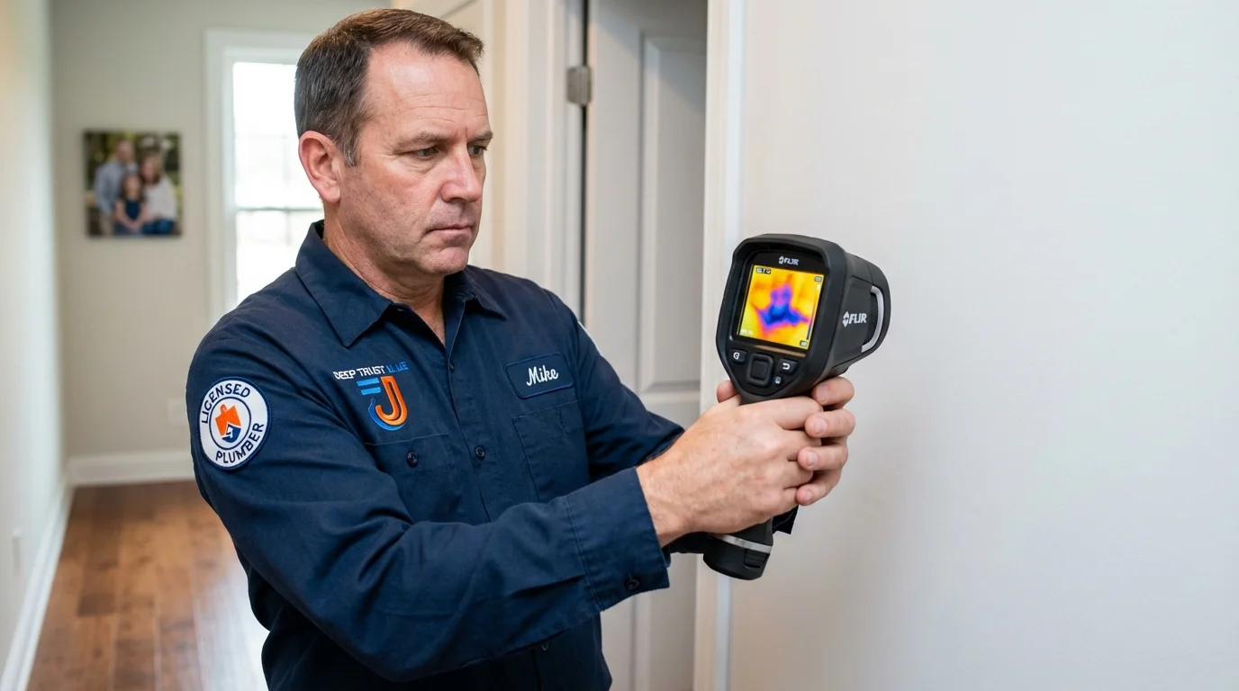 Thermal imaging leak detection by Johns Plumbing LLC in Campton